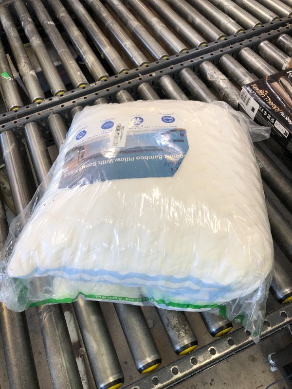 Photo 1 of Pillows Queen Size for Bed - Adjustable Firm Pillow for Back Stomach and Side Sleeper - Shredded Memory Foam Cooling Pillow for Neck and Shoulder Pain with Washable Cover