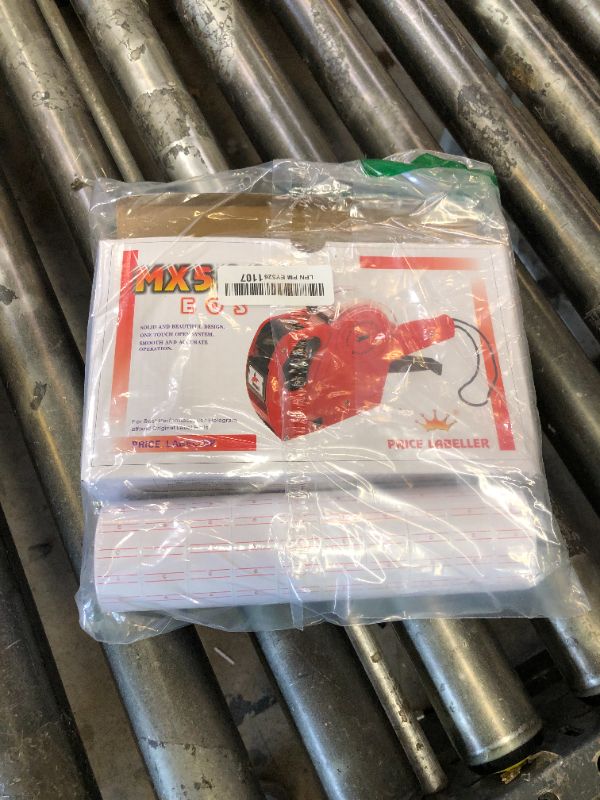 Photo 1 of MX-5500 8 Digits Price tag Gun with 5000 Sticker Labels and 3 Ink Refill, Label Maker Pricing Gun Kit Numerical Tag Gun for Office, Retail Shop, Grocery Store (A/Blue)