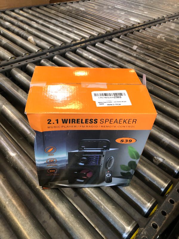 Photo 1 of Bluetooth Speaker, Portable Bluetooth Speakers with Subwoofer Wireless Stereo Sound Rich Bass Outdoor Party Speakers Support Remote Control FM Radio LED Lights
