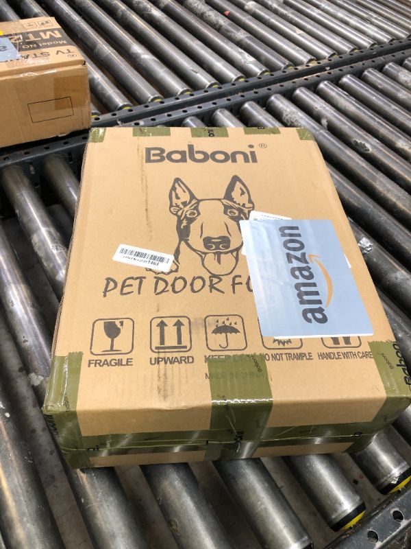 Photo 1 of Baboni 3-Flap Pet Door for Wall, Steel Frame and Telescoping Tunnel, Aluminum Lock, Double Flap Dog Door and Cat Door, Strong and Durable (Pets Up to 40 Lb) -Medium