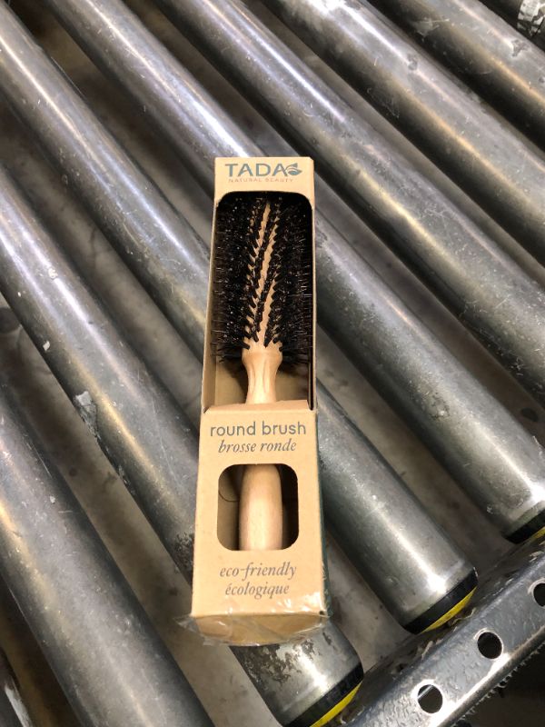 Photo 1 of Tada Natural Beauty Round Brush for Blow Out Bamboo Hair Brush l Detangling Brush for Women, Men, and Kids (Boar round brush)