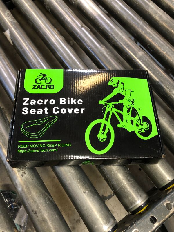 Photo 1 of Zacro Bike Seat Cushion - Gel Padded Cover for Men Women Comfort, Extra Soft Exercise Bicycle Compatible with Peloton, Stationary or Cruiser Seats