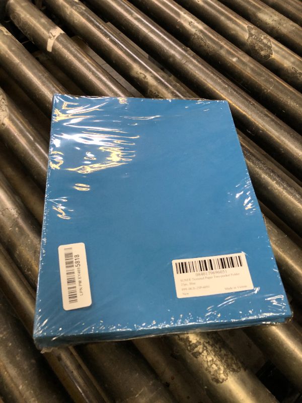 Photo 1 of SUNEE Folders with Pockets(25 Pack, Blue), 2 Pocket Folders Fit Letter Size Paper, Paper File Folder for School Office Home Business