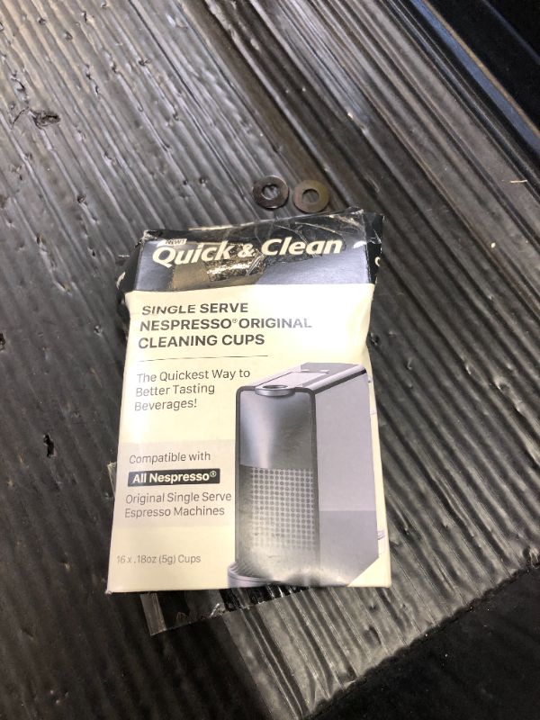 Photo 1 of Quick & Clean 16-Pack Cleaning Pods Compatible with Nespresso Original Single Serve Espresso Machines - Removes Stains, Non-Toxic and Eco-Friendly