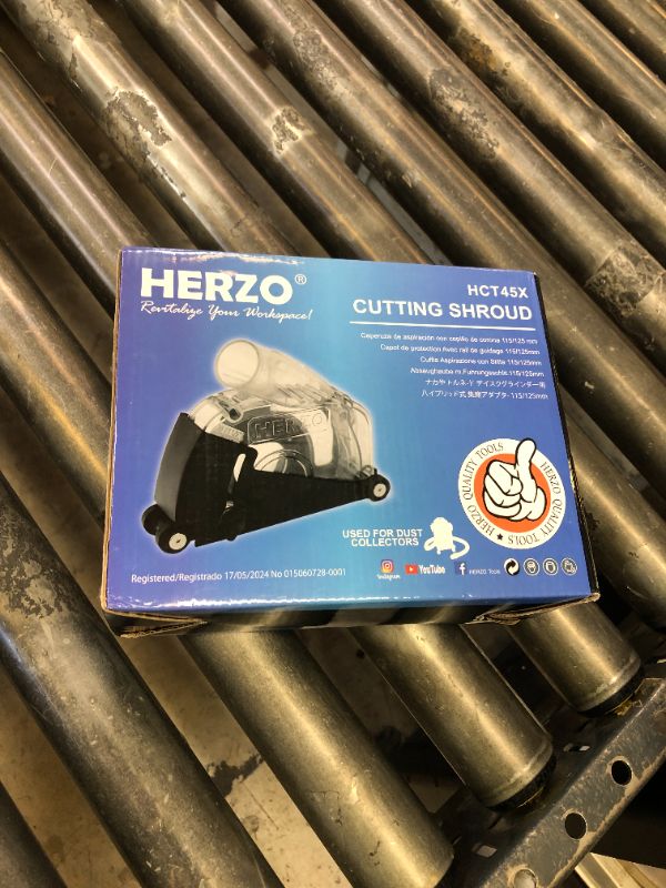 Photo 1 of HERZO Dust Shroud Dust Extraction Cutting Guard for 5 inch and 4-1/2 inch Angle Grinder