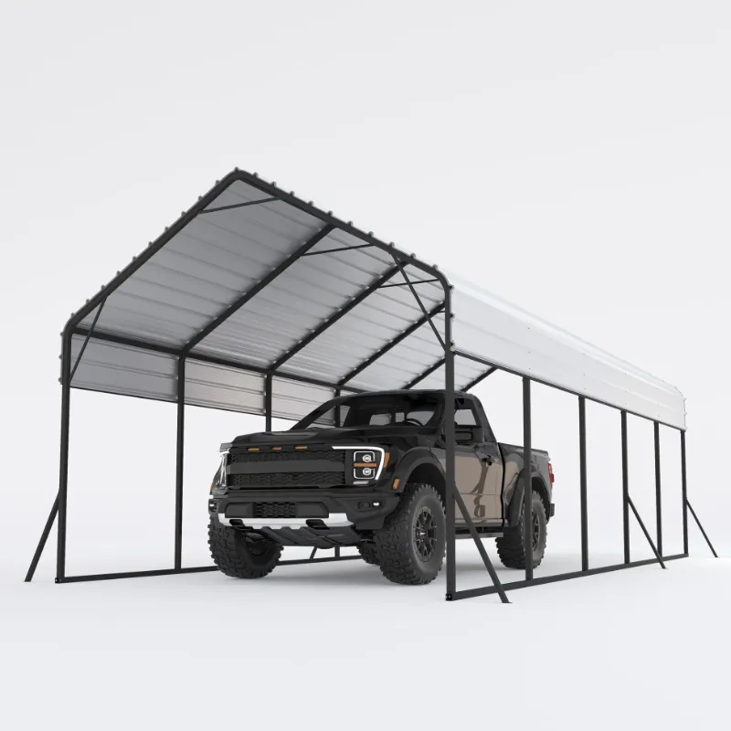 Photo 1 of Garvee Heavy Duty Carport 13x26 Oversized Metal Shelter Galvanized Steel Frame