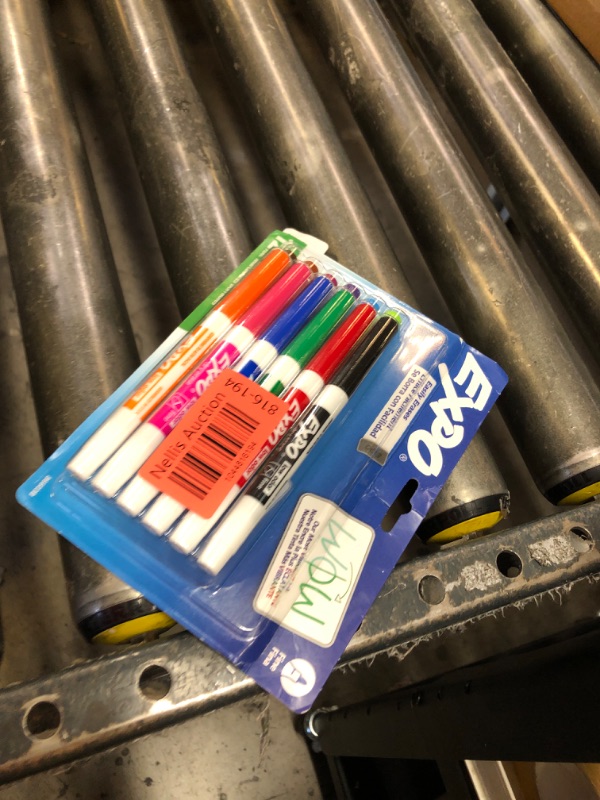 Photo 1 of EXPO Low Odor Dry Erase Markers Fine Tip Assorted Colors 12 Count