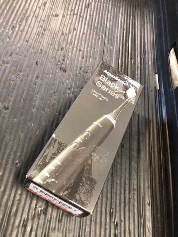 Photo 1 of Aquasonic Black Series Ultra Whitening Toothbrush – ADA Accepted Electric Toothbrush- 8 Brush Heads & Travel Case – 40,000 VPM Electric Motor & Wireless Charging - 4 Modes w Smart Timer