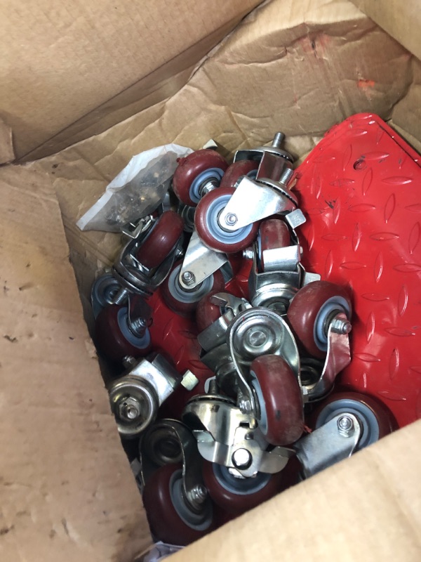 Photo 1 of ITEM IS MISSING PARTS, UNSURE WHAT PARTS ARE MISSING -----------------------------------------------------------------------------KYBOLT Car Dolly [Set of 4 with 6000 lbs] Capacity, Carbon Steel Heavy Duty Car Mover Wheel Dollies with Antiskid Plate & 360