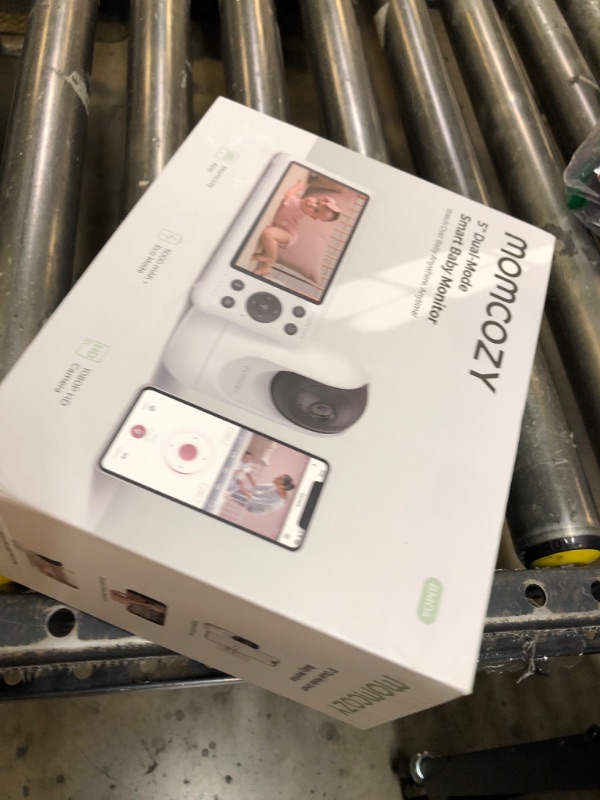 Photo 1 of Momcozy Smart WiFi Baby Monitor with Camera and Audio, 5" 1080P Screen with Wall Mount, Motion & Cry Detection, Safe Fence, Clear Night Vision, 5000mAh Battery, 2-Way Talk, Photo & Video Recording