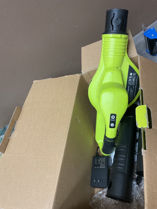 Photo 1 of SEE NOTES………Leaf Blower Cordless - 21V Powerful Electric Leaf Blower with 2 Batteries and Charger, 2 Speed Modes, 2.0Ah Lightweight Battery Powered Leaf Blowers for Lawn Care, Patio, Dust, Blowing Leaves