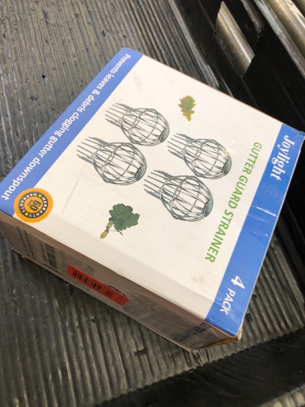 Photo 1 of Gutter Guard 3 Inch 304 Stainless Steel Filter Strainer Fits for 2.6" ~ 3.7" Round Downspout, Stops Leaves Seeds and Other Debris Gutter Cleaning Tool – 4 Pack