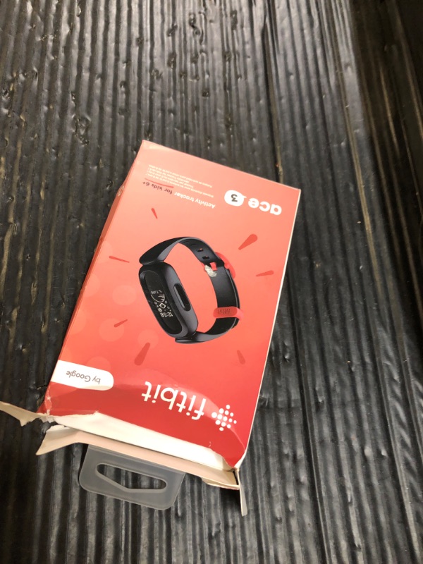 Photo 1 of Fitbit Ace 3 Activity-Tracker for Kids 6+ One Size, Black/Racer Red
