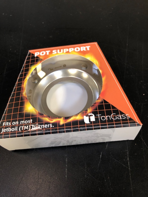 Photo 1 of TonGass Camping Stoves Pot Support Compatible with Jetboil Stove Pots Support Stainless Steel Portable Camp Pot Stand for Jetboil Burner Replacement, Can Accommodate Up to 9" Skillets or 2L Cook Pots