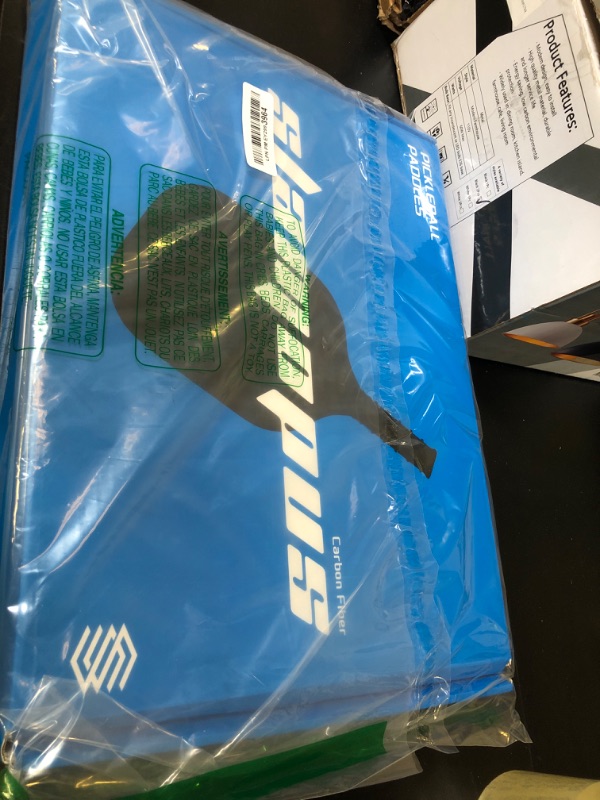 Photo 1 of SLP Athena2 Pro Pickleball Paddle| T700 Carbon Fiber Pickleball Paddles with 16mm Polymer Honeycomb Core & Overgrips| Premium Pickle Ball Racket Enhanced Control & Spin & Power| USAPA Approved