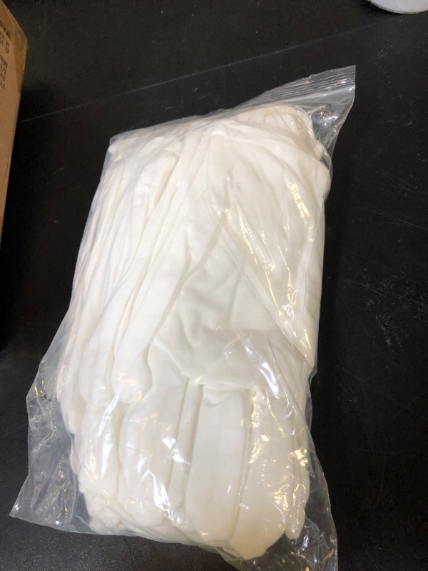 Photo 1 of 12 Pairs White Cotton Gloves for Serving Inspection Costume - Cloth Gloves for Dry Hands Eczema SPA Moisturizing