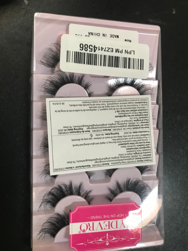 Photo 1 of EYDEVRO False Eyelashes Wispy Lashes D Curl Cat Eye Lashes Clear Band Manga Lashes Natural Look Fox Eye Fake Lashes Fluffy Faux Mink Strip Lashes 7 Pairs Pack