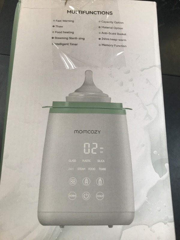 Photo 1 of Momcozy Bottle Warmer, Fast Bottle Warmers for All Bottles with Timer, Accurate Temperature Control and Automatic Shut-Off, Multifunctional Bottle Warmer for Breastmilk