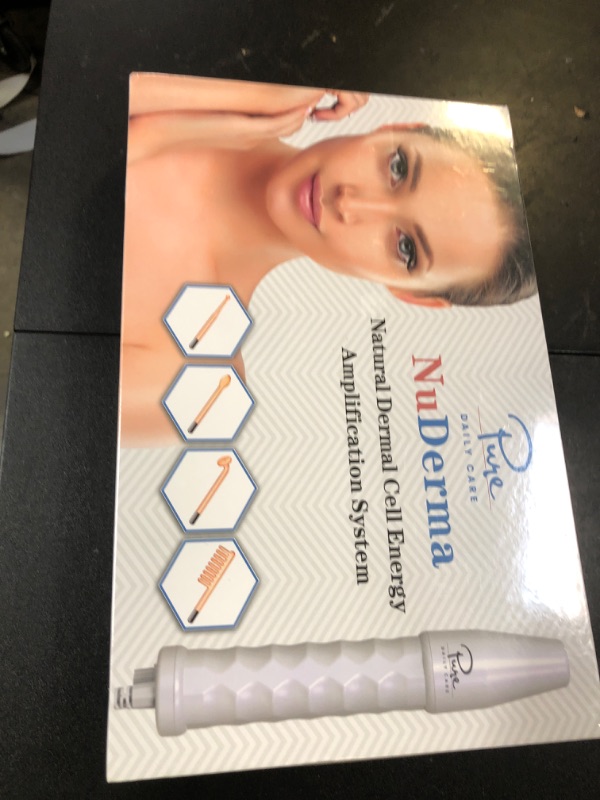 Photo 1 of Pure Daily Care NuDerma Handheld Skin Therapy Wand Machine w/Neon – Anti-Aging - Skin Tightening - Wrinkle Reducing - Dark Circles – Clarifying - Hair & Scalp Stimulator