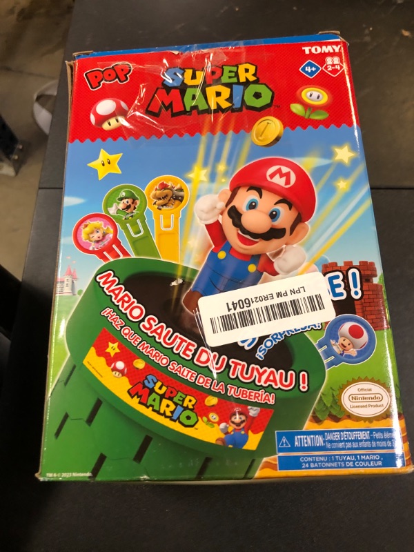 Photo 1 of *Missing mario* TOMY Pop Up Super Mario Board Game - Family and Preschool Kids Games for Family Game Night - Kids Activities and Super Mario Toys - Girls and Boys Games - 2-4 Players - Ages 4 Years and Up