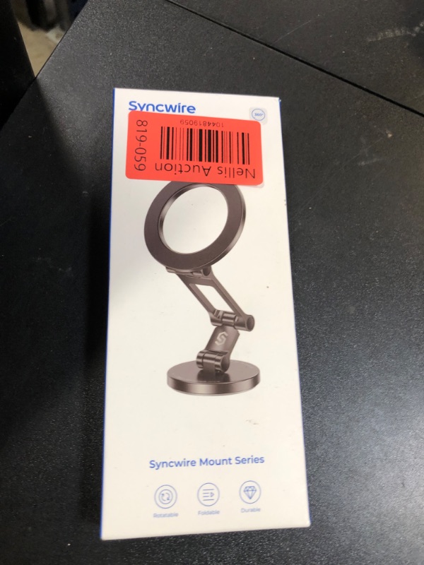 Photo 1 of Syncwire Fits MagSafe Car Mount for Car Dash&Tesla Screen[All-Metal] Magnetic Phone Holder, [Flexible Three-axis]360° Rotation Car Mount Strong Magnets Car Phone Holder for iPhone 16 15 14 13 Pro Max