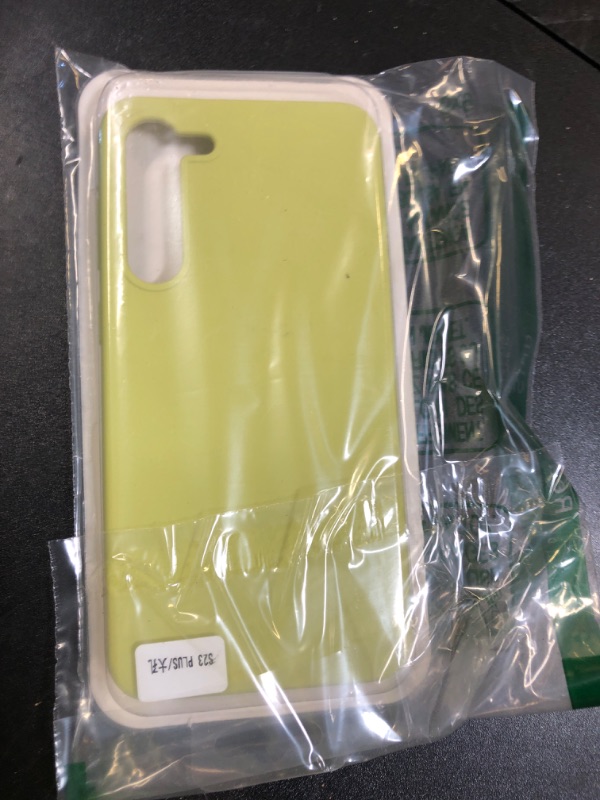 Photo 1 of Meifei for Samsung Galaxy S23 Plus Case, Liquid Silicone Case Dual Layer Hybrid Hard PC Soft Silicone Gel Rubber Slim Shockproof Protective Phone Case for Galaxy S23+/S23 Plus (2023), Yellow
