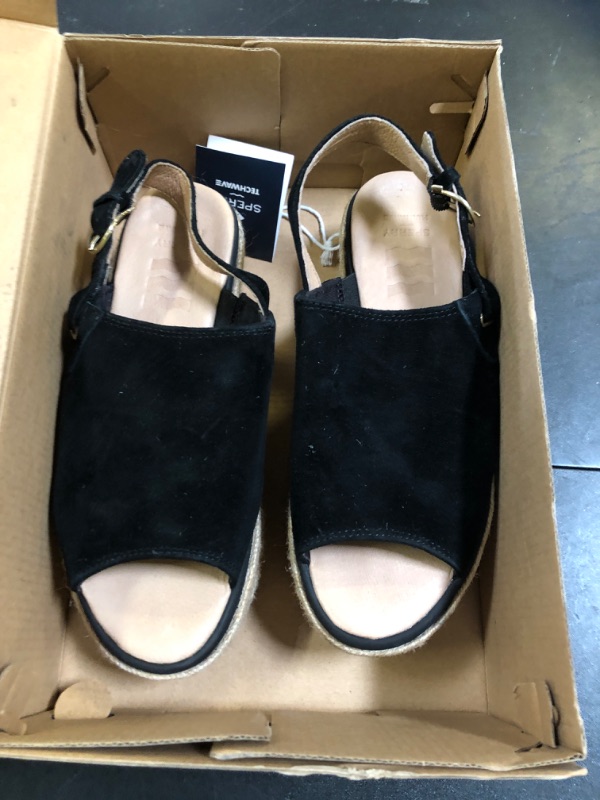 Photo 1 of  Open Toe Heel Sandal (Black (PU), numeric_7)