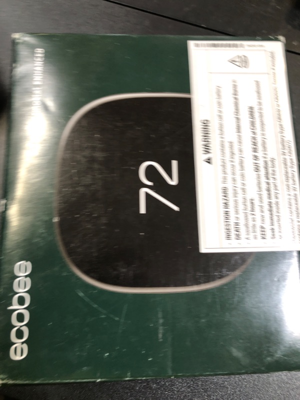 Photo 1 of ecobee Smart Thermostat Enhanced - Programmable Wifi Thermostat - Works with Siri, Alexa, Google Assistant - Energy Star Certified - Smart HomeLPNNC55FZPHZP
