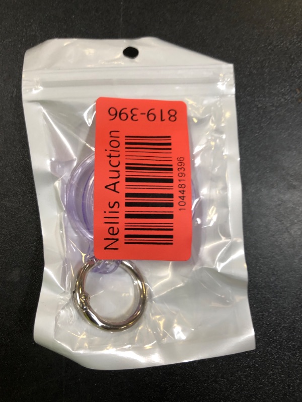 Photo 1 of Foweroty IPX8 Waterproof for Airtag Holder, for Apple for Airtags with Keychain, for Air Tag Case for Luggage, Dog Collar, Keys, Anti-Scratch Full Body Protective for Air Tags Holder,Clear Purple