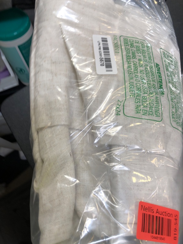 Photo 1 of 100% Blackout Shield Linen Blackout Curtains for Bedroom 96 Inches Long, Back Tab/Rod Pocket Living Room Drapes, Thermal Insulated Blackout Curtains 2 Panels Set, 50" W x 96" L,Cream