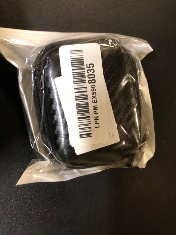 Photo 1 of Earbud Case Holder Earphone Case Hard EVA Headphone Storage Bag Small Zipper Pouch Compatible with Wired Earbuds, JBL Vibe Beam, Tune 230NC TWS, TAGRY X08, Btootos A90 Pro, in Ear Monitor -with Clip