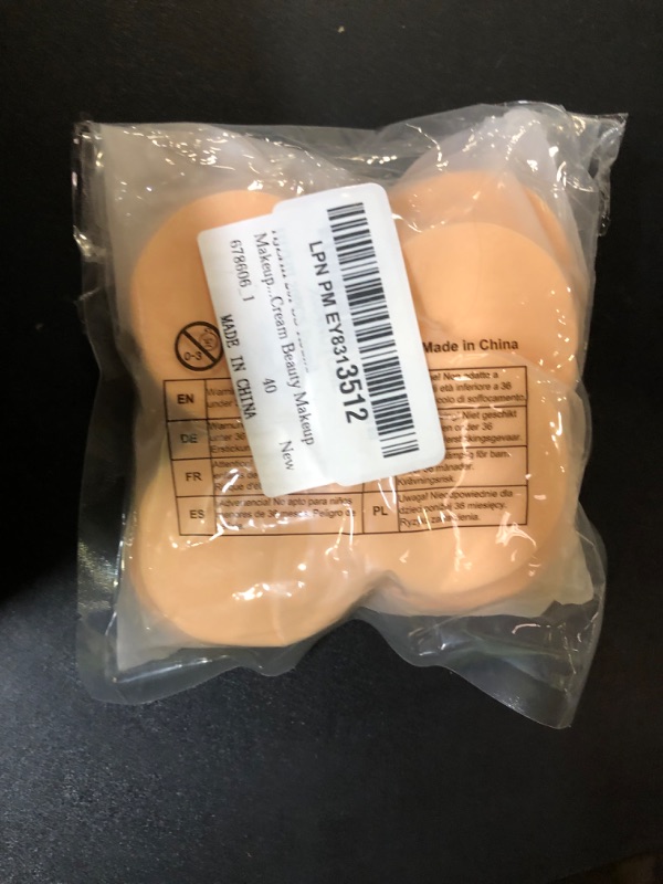 Photo 1 of HJZHII 20PCS Round Makeup Sponges for Foundation, 2.2 Inch Powder Puff Round Make Up Sponge Facial Foam Sponges Puff Set for Liquid Cream Beauty Makeup Foundation