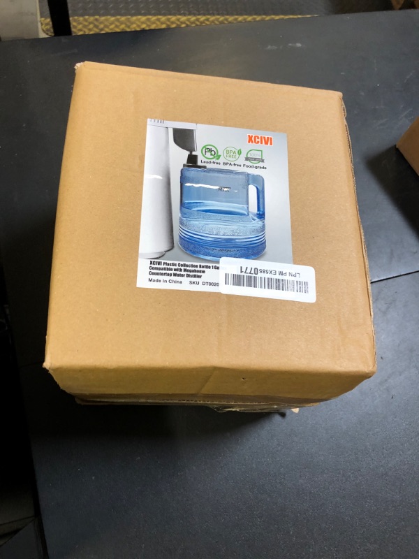 Photo 1 of xcivi 1 Gallon/ 4L Distiller Water Container, Replacement Collection Bottle, Portable Plastic Gallon Pot Canteen, Compatible with Megahome and Other Countertop Water Distillers
