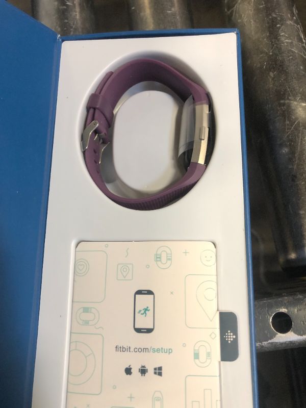 Photo 1 of Fitbit Charge 2 Heart Rate + Fitness Wristband, Plum, Large (US Version)