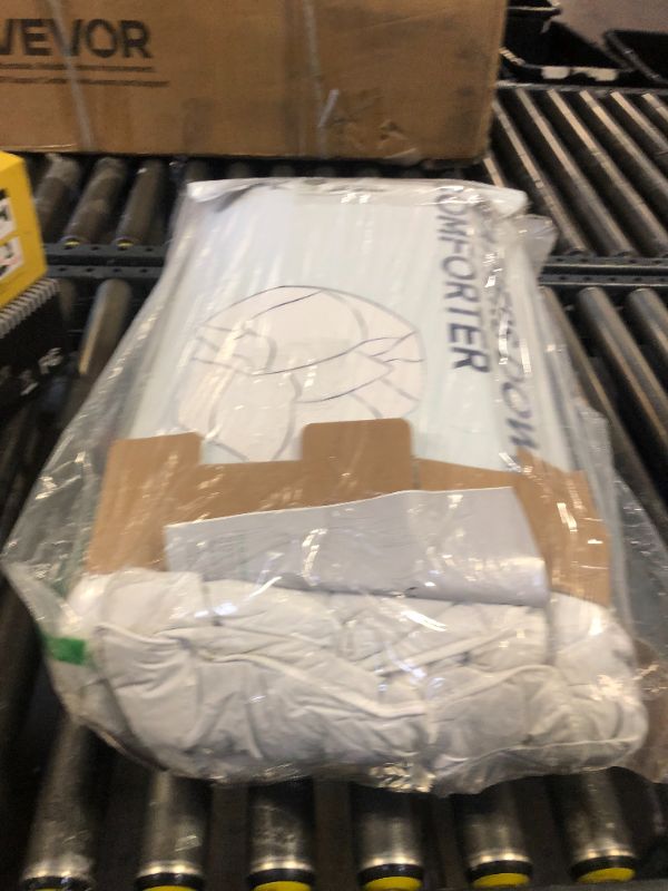 Photo 1 of Uniency Feather Down Comforter Oversized King Size, 120x98 Inches All Season White Extra Fluffy Oversized King Duvet Insert with Corner Tabs, Hotel Bedding Comforter, Machine Washable (74 Oz)