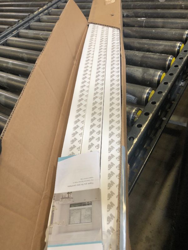 Photo 1 of MYshade 6 Pack Temporary Light Filtering Paper Shades for Windows,Paper Pleated Blinds with Adhesive,No Tools No Drilling Free Cut Size Temporary Room Darkening Shades(White, 36" W x 72" H)