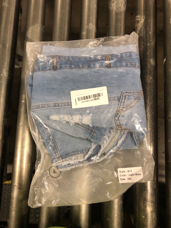 Photo 1 of LONGBIDA Men's Denim Vest Casual Slim Fit Sleeveless Jacket Vintage Ripped Summer Jean Vests, Light Blue, XXL