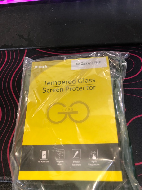 Photo 1 of JETech Front Screen Protector for Galaxy Z Flip 7 FE 2025 / Z Flip 6 2024, Tempered Glass Film with Easy Installation Tool, Case-Friendly, HD Clear, 3-Pack