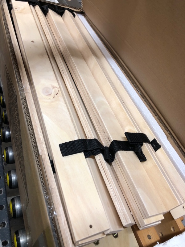 Photo 1 of COLAMY 12 Inch Queen Size Platform Bed Frame?Sturdy Wood Bed Frame with Wood Slat Support, No Box Spring Needed, Easy Assembly(Rustic Pine)