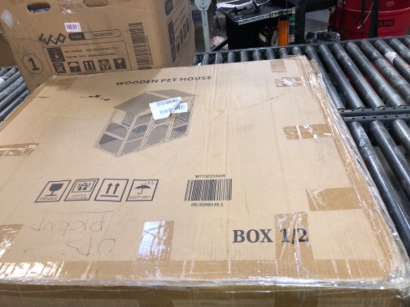 Photo 1 of BOX 1 OF 2 ONLY******MISSING BOX 2 OF 2***Outdoor wood pet house 
