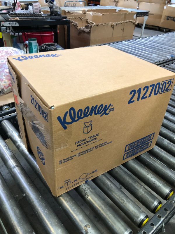 Photo 1 of Kleenex Professional Facial Tissue, Bulk (21270), 2-Ply, White, Upright Cube Boxed Format, Designed for Business (90 Tissues/Box, 36 Boxes, 3,240 Sheets/Case)
