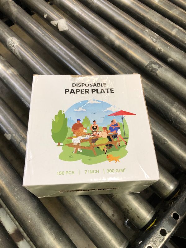 Photo 1 of Kochorie 150 Pieces Neon Paper Plates 7 Inch Bulk Disposable Solid Color Dinner Plates Heavy Duty Round Dessert Supplies for Birthday Wedding Holiday Bridal Shower Party Supplies