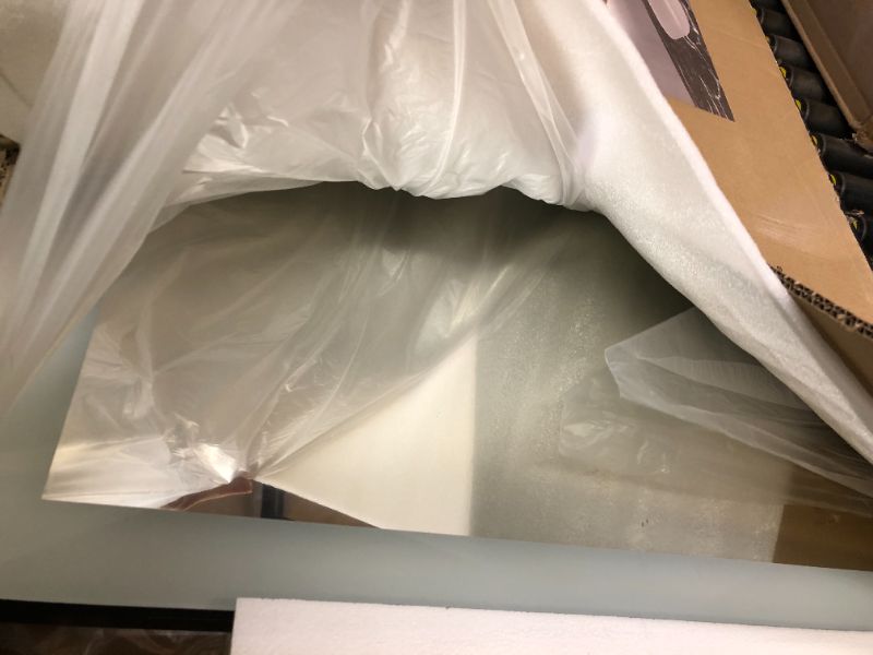 Photo 1 of CHARMOR 60x28 LED Mirror for Bathroom, Large Framed Lighted Mirror for Wall, Dimmable, Anti-Fog (Backlit and Front Lighted)