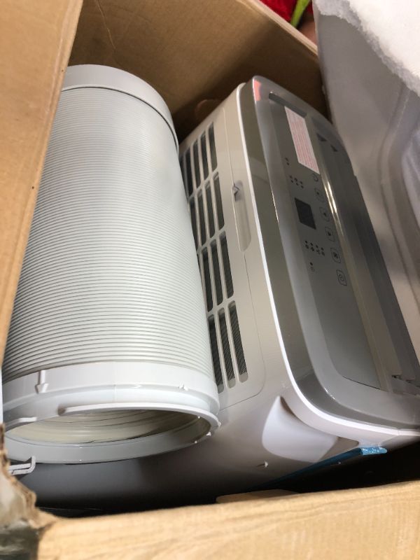 Photo 1 of BLACK+DECKER Portable Air Conditioner, 9,000 BTU (5,300 BTU SACC) for Rooms up to 400 Sq. Ft., Portable AC with Follow Me Remote Control and Window Kit, BPACT08WT, White