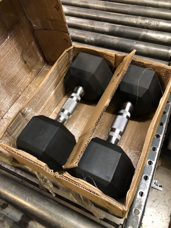 Photo 1 of CAP Barbell 50lb Coated Hex Dumbbells, 25x2, Part of 150lb Set