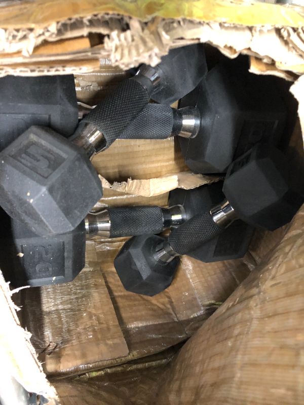 Photo 1 of CAP Barbell 50 lbs Coated Dumbbell Set with Comfort handles, 5LBx2, 20lbx2