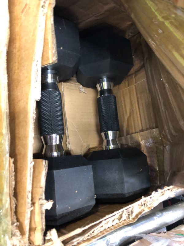 Photo 1 of CAP Barbell 50 lbs Coated Dumbbell Set with Comfort handle, 10LBx2, 15lbx2