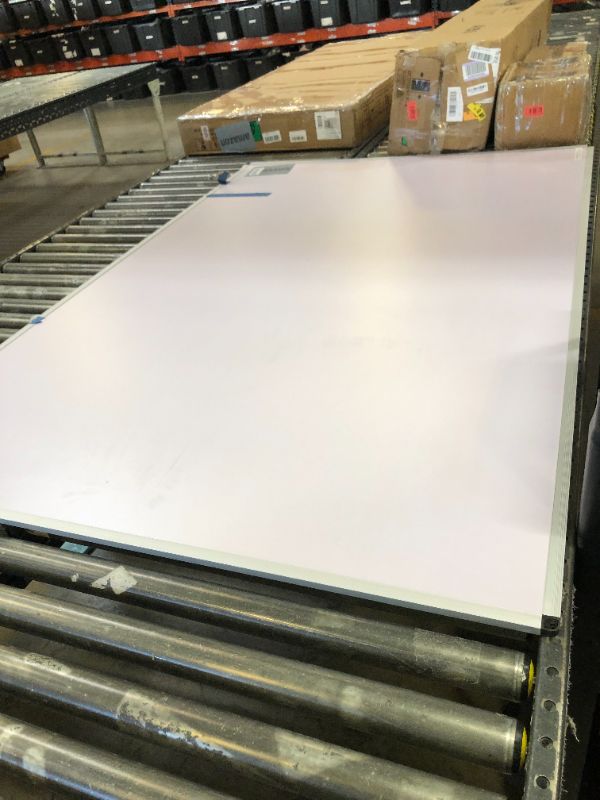 Photo 1 of VIZ-PRO Dry Erase Board/Whiteboard, 72 x 48 Inches, Wall Mounted Board for School Office and Home 6' x 4'