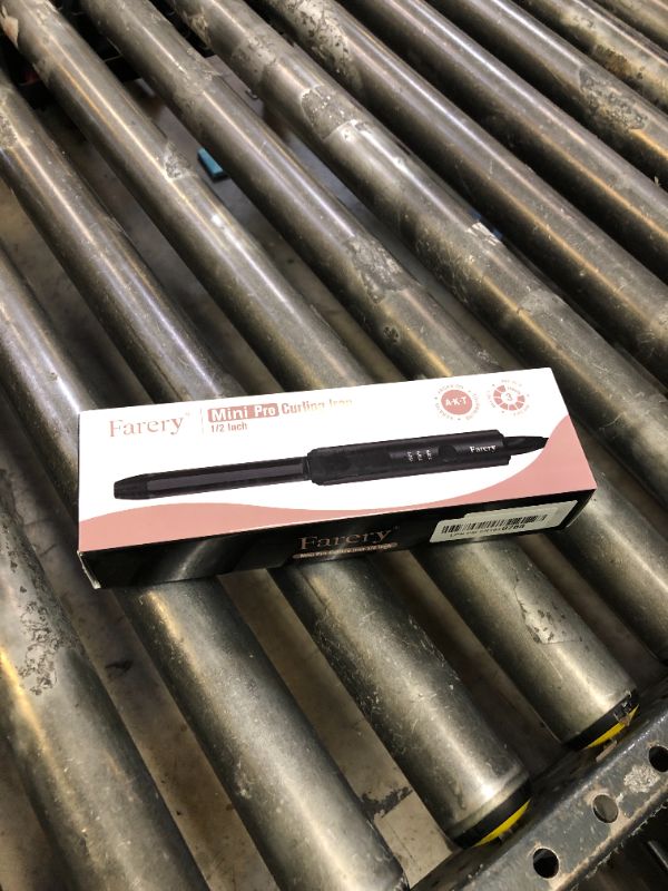 Photo 1 of FARERY 1/2 Inch Ceramic Mini Hair Curler with 3 Adjustable Temp, Dual Voltage, Travel Curling Iron for Short Hair, Infused with Keratin & Argan Oil, Storage Bag