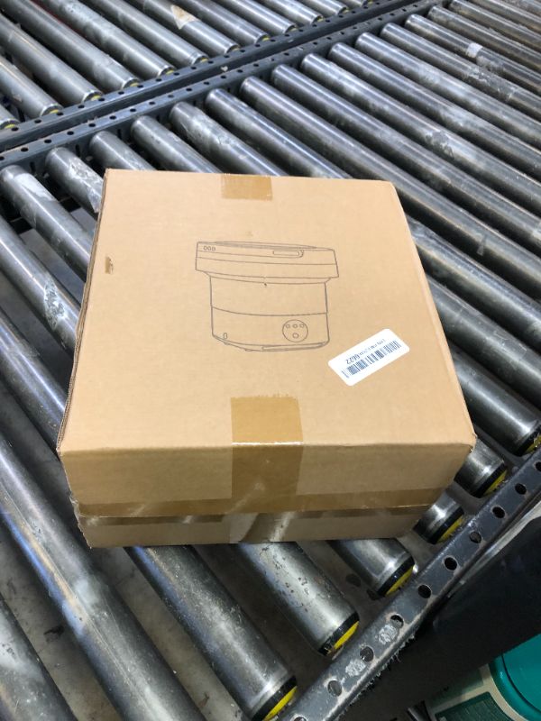 Photo 1 of Foldable Washing Machine, Portable Washing Bucket - US 110V?220V Collapsible Washing Machine for Baby Clothes, Underwear or Small Items, Apartment, Mini Laundry Machine(Blue)